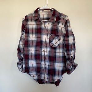 Miami Plaid button up flannel